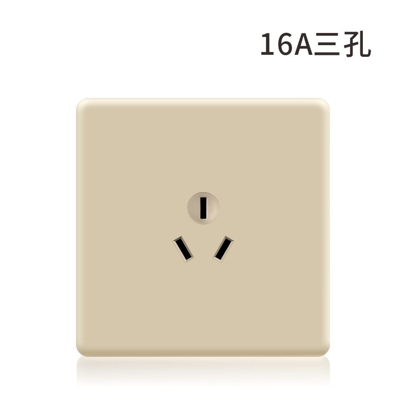 S6加厚金色-16A三插