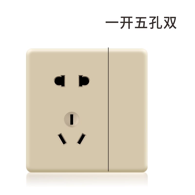 S6加厚金色-一位双控二三插